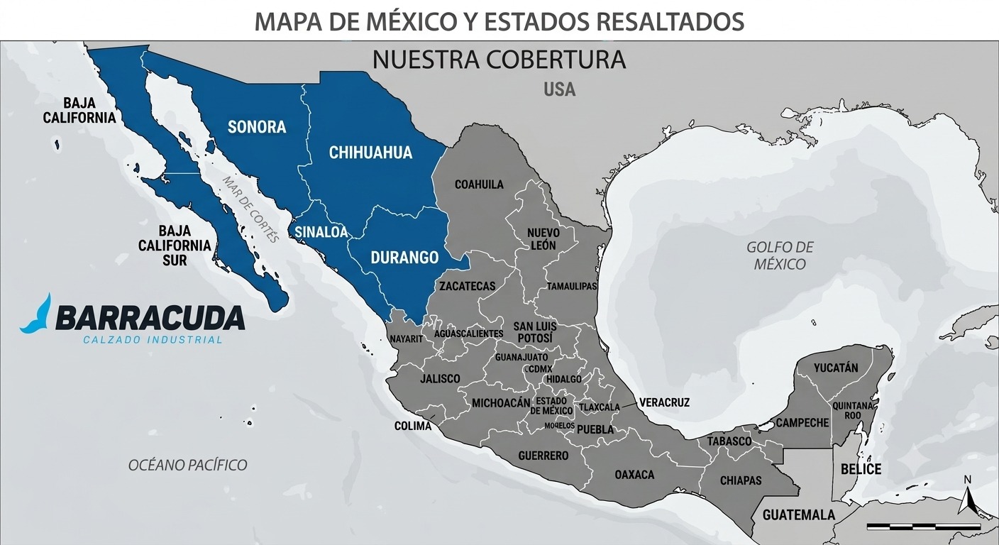 Mapa de cobertura y distribución de Barracuda